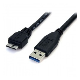 StarTech.com Cable USB 3.0 Super Speed, USB A Macho - micro USB B Macho, 50cm, Negro