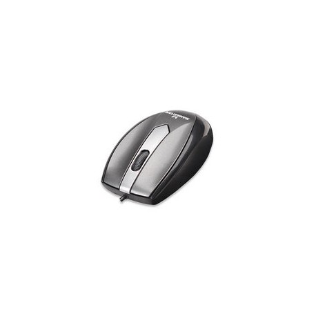 Mini Mouse Manhattan Óptico MO1, USB, 1000DPI, Gris
