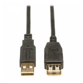 Tripp Lite Cable USB 2.0 A Macho - USB 2.0 A Hembra, 90cm, Negro