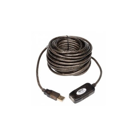 Tripp Lite Cable USB A Macho - USB A Hembra, 10 Metros, Gris