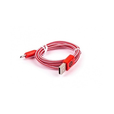 Naceb Cable USB 2.0 A Macho - micro USB A Macho, 1 Metro, Rojo