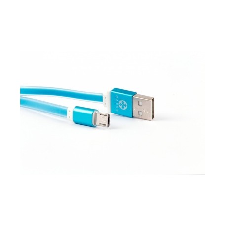 Naceb Cable USB 2.0, USB A Macho - micro USB Macho, 1 Metro, Azul