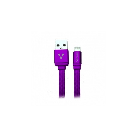 Vorago Cable USB 2.0 A Macho - Lightning Macho, 1 Metro, Morado