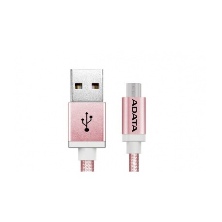 Adata Cable Android USB 2.0 A Macho - Micro-USB 2.0 B Macho, 1 Metro, Rosa