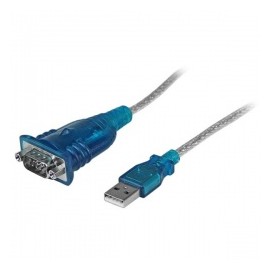 Startech.com Cable Adaptador USB 2.0 A Macho - RS-232 de 1 Puerto Serial DB9 Macho, 43cm