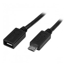 StarTech.com Cable micro USB B Macho - micro USB B Hembra, 50cm, Negro