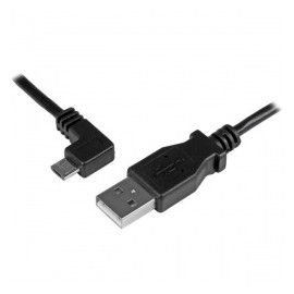 StarTech.com Cable micro USB con Ángulo Izquierdo, 1 Metro, Negro