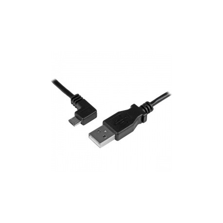 StarTech.com Cable micro USB con Ángulo Izquierdo, 1 Metro, Negro