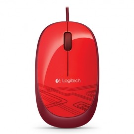 Mouse Logitech Óptico M105, Alámbrico, USB, Rojo