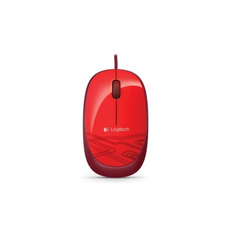 Mouse Logitech Óptico M105, Alámbrico, USB, Rojo