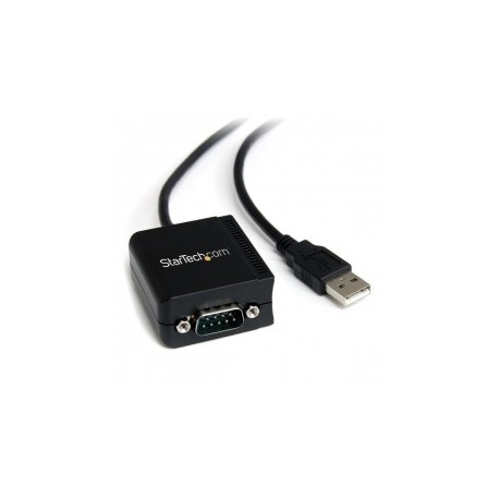 StarTech.com Cable USB a 1 Puerto Serie Serial RS232 DB9 FTDI Aislamiento Óptico, 1.8 Metros