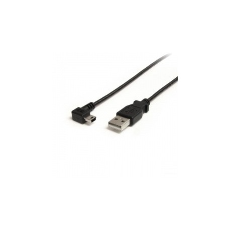 StarTech.com Cable USB 2.0 en Ángulo Derecho, USB A Macho - mini USB B Macho, 91cm, Negro