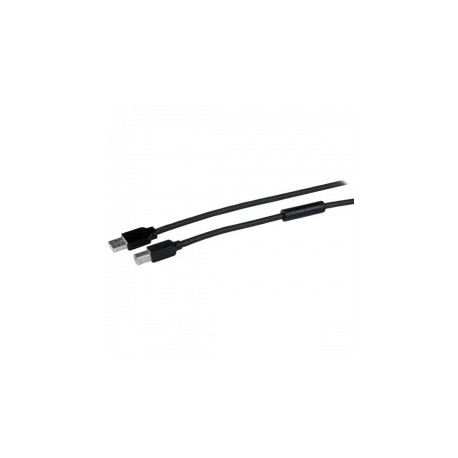 StarTech.com Cable USB 2.0 A Macho - USB 2.0 B Macho, 15 Metros, Negro