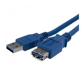 StarTech.com Cable USB A Macho - USB A Hembra, 1 Metro, Azul