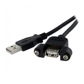 StarTech.com Cable USB 2.0, USB A Macho - USB A Hembra, 90cm, Negro