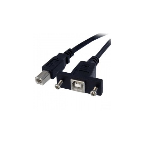 StarTech.com Cable USB 2.0, USB B Macho - USB B Hembra, 90cm, Negro