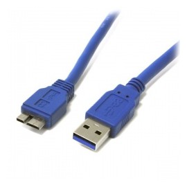 StarTech.com Cable USB 3.0 A Macho - micro USB B Macho, 30cm, Azul