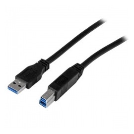 StarTech.com Cable USB 3.0 A Macho - USB B Macho, 2 Metros, Negro