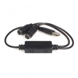 StarTech.com Cable USB A Macho, 2 - DIN 6 Hembra, Negro