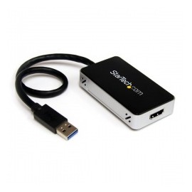 StarTech.com Cable USB - HDMI, Alámbrico, 16cm, Negro