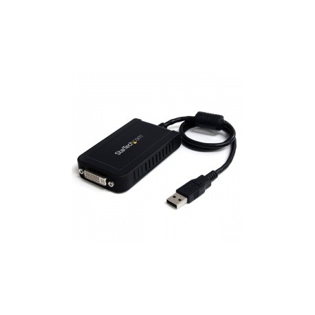 StarTech.com Cable USB 2.0 A Macho - DVI Hembra, 50cm, Negro