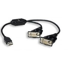 Manhattan Cable USB 2.0 Macho - RS-232 Macho, 0.45 Metros, Negro