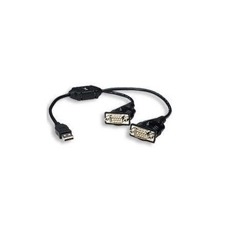 Manhattan Cable USB 2.0 Macho - RS-232 Macho, 0.45 Metros, Negro