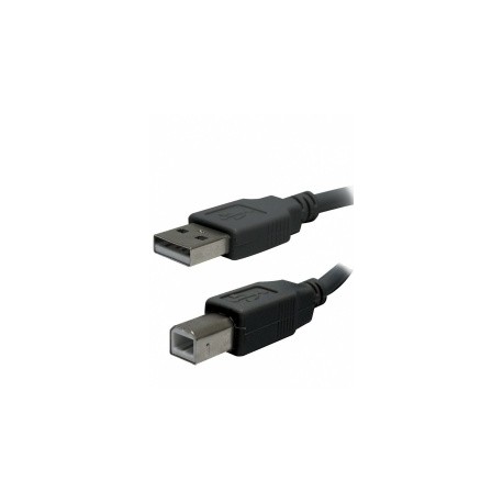 Perfect Choice Cable USB A Macho - UBS B Macho, 3 Metros, Negro