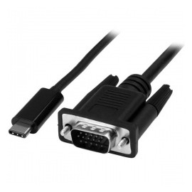 StarTech.com Cable Convertidor USB-C Macho - VGA Macho, 1 Metro, Negro