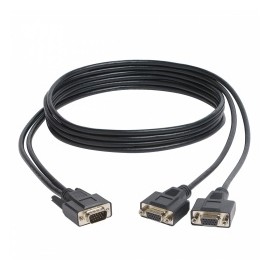 Tripp Lite Cable Divisor en Y para Monitor VGA de Alta Resolución HD15 Macho - 2x HD15 Hembra, 1.83 Metros, Negro