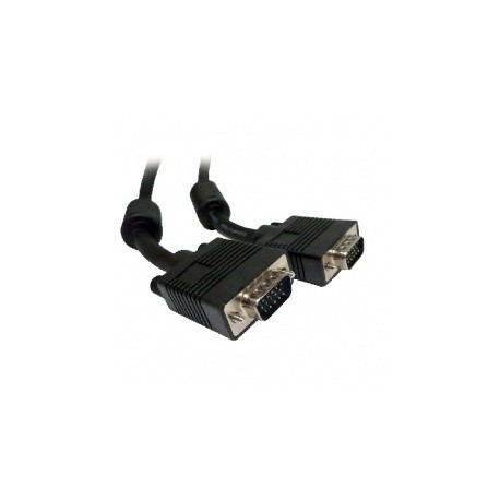 BRobotix Cable VGA (D-Sub) Macho VGA (D-Sub) Macho, 15 Metros, Negro