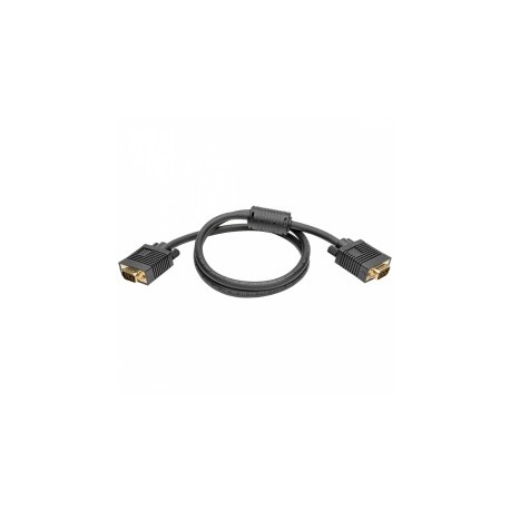 Tripp Lite Cable VGA Coaxial para Monitor, HD15 Macho - Macho, 90cm, Negro