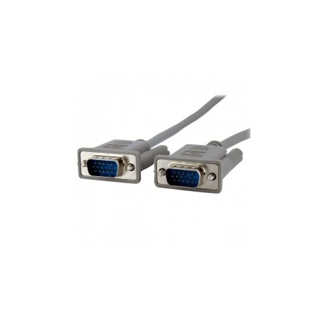 StarTech.com Cable de Video VGA (D-Sub) para Monitor, Macho - Macho, 4.6 Metros, Gris