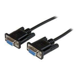 StarTech.com Cable Nulo de Módem Serial RS232 DB9 Hembra - Hembra, 2 Metros, Negro