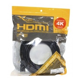 X-Case Cable HDMI Macho - HDMI Macho, 3 Metros, Negro