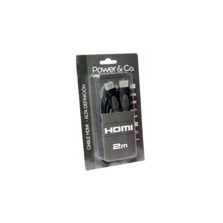 Power & Co Cable HDMI Macho - HDMI Macho, 2 Metros, Gris