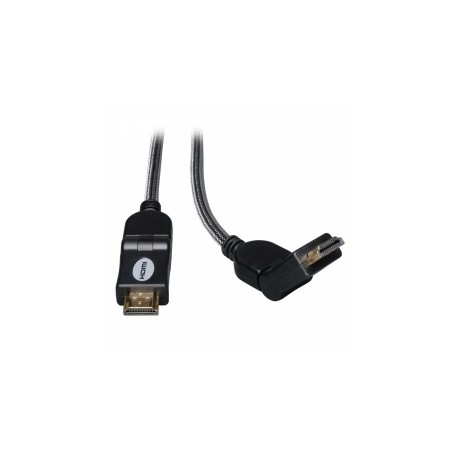 Tripp Lite Cable HDMI Macho - HDMI Macho con Conectores Giratorios, 91cm, Negro