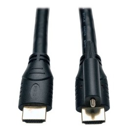 Tripp-Lite Cable HDMI de Alta Velocidad con Ethernet y Conector de Bloqueo, 4.57 Metros, Negro