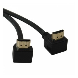 Tripp Lite Cable HDMI de Alta Velocidad con Conectores en Ángulo Recto, Macho - Macho, 1.83 Metros, Negro