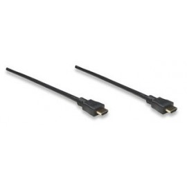Manhattan Cable HDMI de Alta Velocidad, HDMI Macho - HDMI Macho, 4K, 3D, 15 Metros, Negro