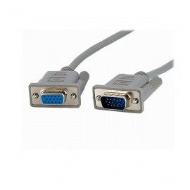 StarTech.com Cable VGA (D-Sub) Macho - VGA (D-Sub) Hembra, 3 Metros, Gris