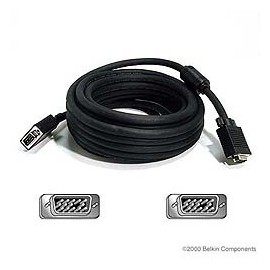 Belkin Cable VGA/SVGA, 2x D-Sub (HD15), 4.6 Metros, Negro