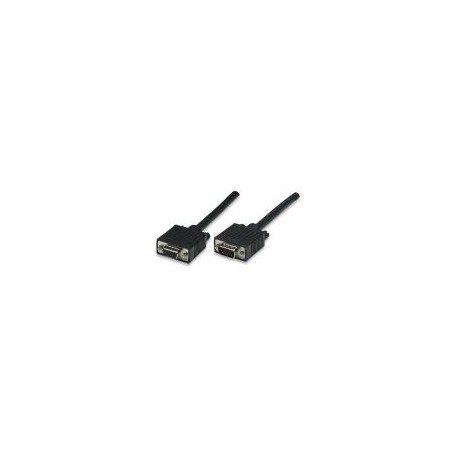 Manhattan Cable para Monitor SVGA 8mm, HD15 Macho - HD15 Hembra, 15 Metros, Negro