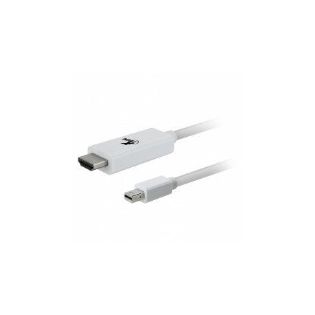 Xtech Cable Mini DisplayPort Macho - HDMI Macho, 1.8 Metros, Blanco