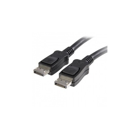 StarTech.com Cable con Cierre de Seguridad, DisplayPort Macho - DisplayPort Macho, 1.8 Metros, Negro