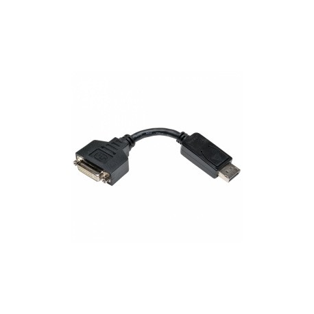 Tripp Lite Cable Displayport Macho - DVI-I Hembra, 15cm, Negro