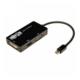 Tripp Lite Cable mini DisplayPort Macho - DVI-D/HDMI/HD15 Hembra, 15cm, Negro