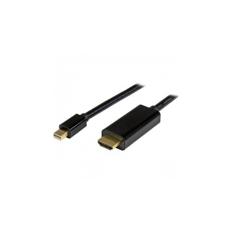 StarTech.com Cable Mini DisplayPort Macho - HDMI Macho Ultra HD 4K, 2 Metros, Negro