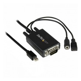 StarTech.com Cable Mini DisplayPort Macho - VGA Macho con Audio, 2 Metros, Negro
