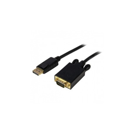 StarTech.com Cable DisplayPort Macho - VGA (D-Sub) Macho, 1.8 Metros, Negro